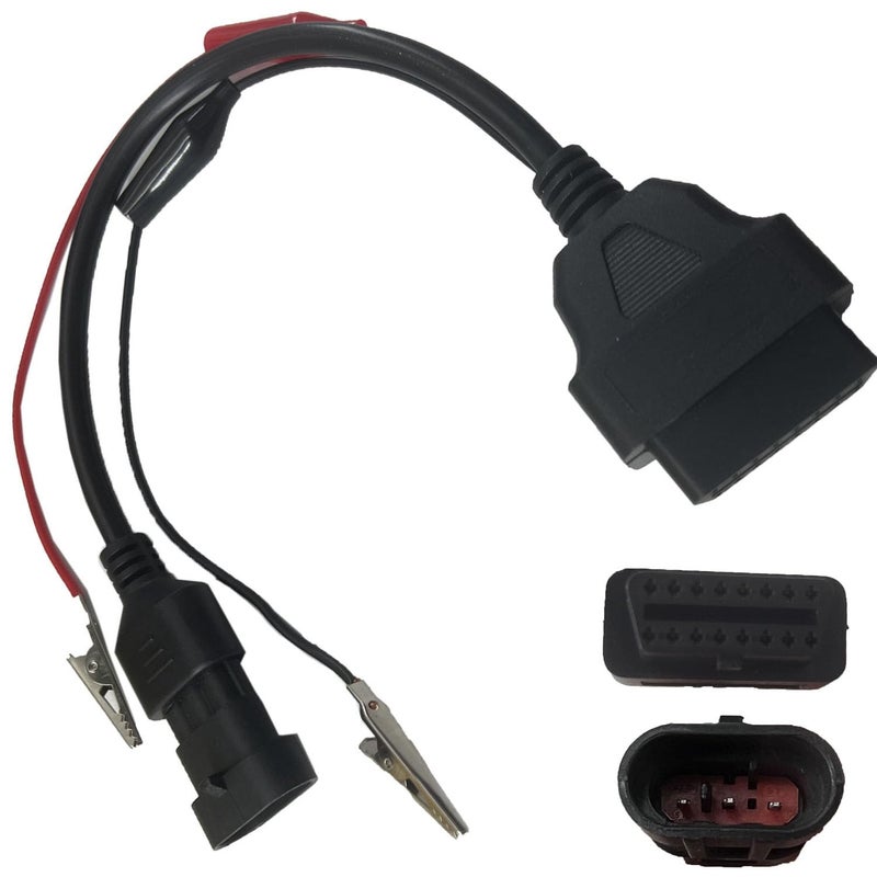 DEVMO 3 Pin to 16 Pin OBD2 Adapter Connector Diagnostic Cable Compatible with Fiat Alfa Lancia - Image 1